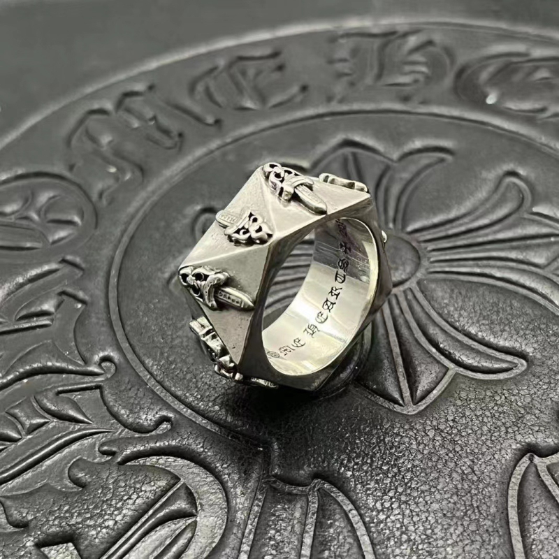 Inel modern cu design unghiular și sabie mare din argint thailandez – vintage pentru bărbați, antic, neuzat, nișă high-end punk