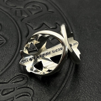 Inel masculin în stil retro, crucifix mare, design decupat și cu diamante, senzație premium, nu se decolorează