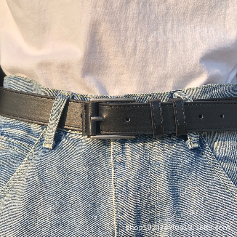 Curea de bărbați din piele PU, cataramă din aliaj, lățime 2–4 cm, accesoriu casual de modă