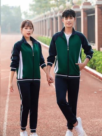 Costum sportiv unisex toamnă-iarnă pentru adulți, uniforme școlare și de clasă, ținută sportivă casual pentru familie, uniforme de echipă și îmbrăcăminte de lucru.