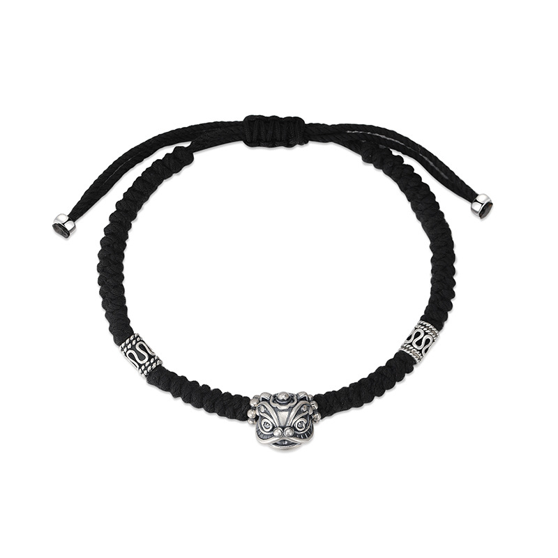 Brățară cu dansul leului, unisex, stil chinez modern, design retro, împletită