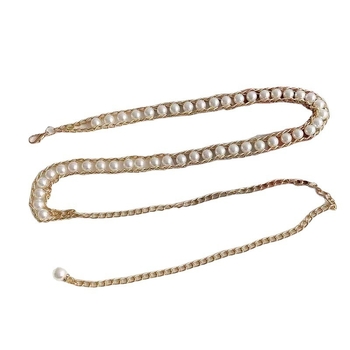 Lanț de talie cu perle, în stil coreean, pentru femei, accesorii elegante pentru rochie, curea versatilă și lanț pentru corp