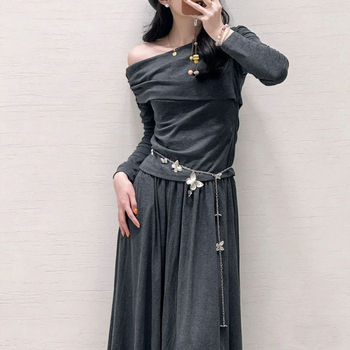 Lanț talie metalic retro cu fluture, design nișă, colier de înaltă calitate, lanț pentru corp multifuncțional, accesoriu pentru talie