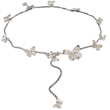 Lanț talie metalic retro cu fluture, design nișă, colier de înaltă calitate, lanț pentru corp multifuncțional, accesoriu pentru talie