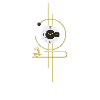 Ceas de perete modern minimalist cu ramă metalică dreptunghiulară, alimentare cu baterii, ceas decorativ pentru living și dormitor