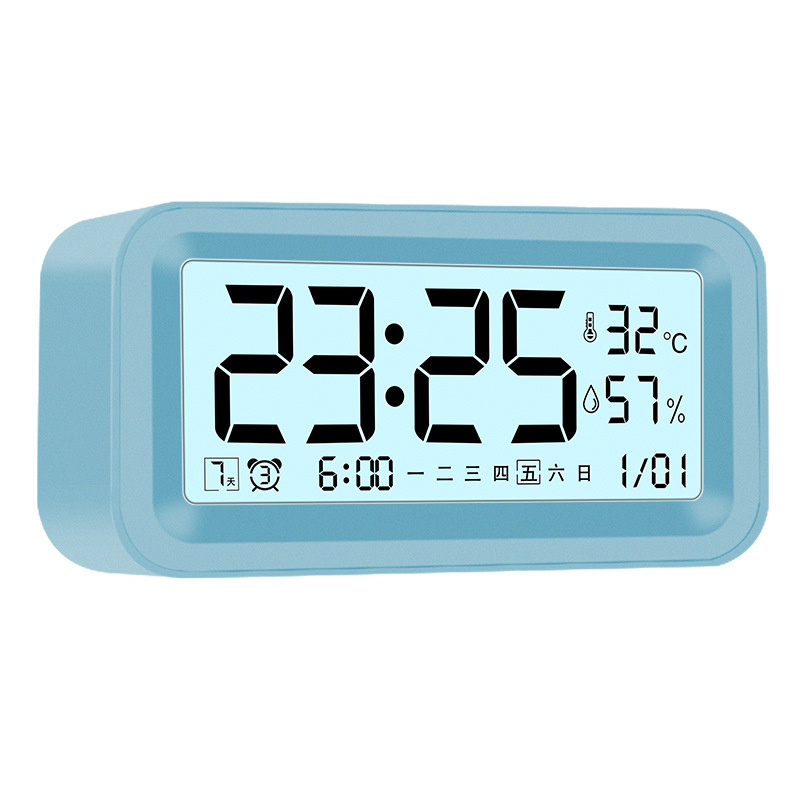 Ceas de birou inteligent, multifuncțional pentru elevi, cu afișaj digital, funcție de trezire, termometru, afișaj luminos, calendar săptămânal și lunar.