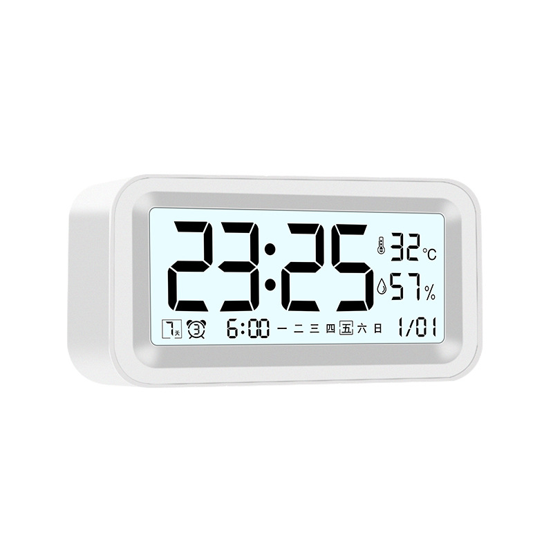 Ceas de birou inteligent, multifuncțional pentru elevi, cu afișaj digital, funcție de trezire, termometru, afișaj luminos, calendar săptămânal și lunar.