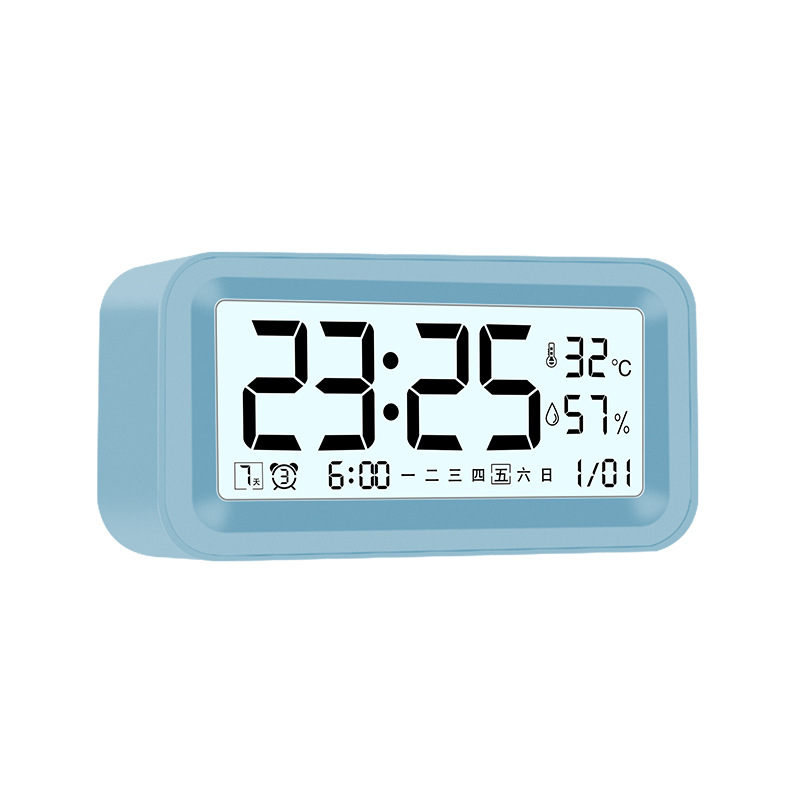 Ceas de birou inteligent, multifuncțional pentru elevi, cu afișaj digital, funcție de trezire, termometru, afișaj luminos, calendar săptămânal și lunar.