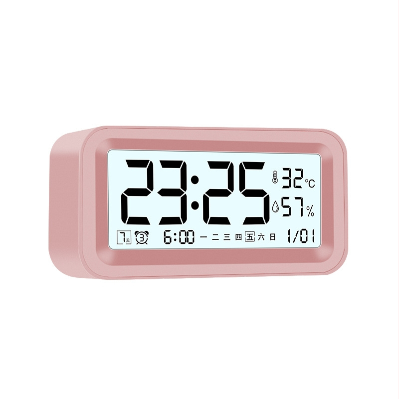 Ceas de birou inteligent, multifuncțional pentru elevi, cu afișaj digital, funcție de trezire, termometru, afișaj luminos, calendar săptămânal și lunar.