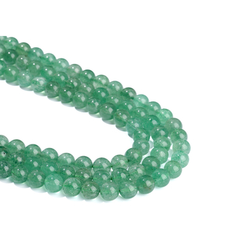 Mărgele din cristal verde căpșună natural pentru brățară, mărgele libere DIY – rotunde