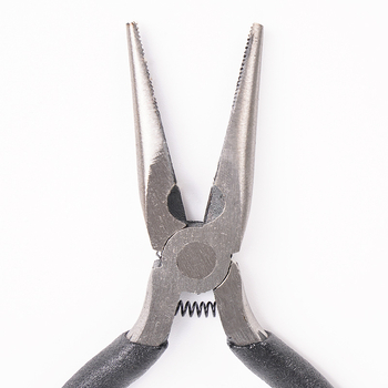 Clește cu nas subțire de 5 inch, mâner din in negru, pentru bijuterii, lucrări manuale, mini unelte DIY