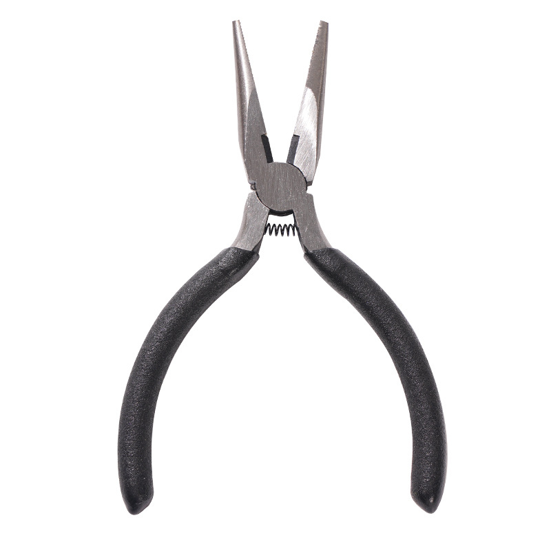 Clește cu nas subțire de 5 inch, mâner din in negru, pentru bijuterii, lucrări manuale, mini unelte DIY