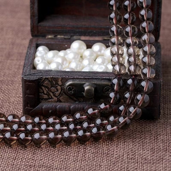 Mingdu Crystal Mărgele libere din cuarț ceai pentru bijuterii DIY — Cuart fumuriu natural, calitate 8A, semiproducte