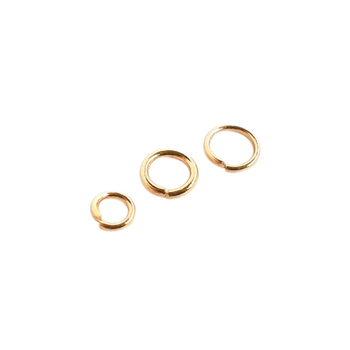 Inel deschis de conectare, cu 14K aur, ce păstrează culoarea, pentru coliere și brățări – accesorii de bijuterii lucrate manual, inel în formă de O
