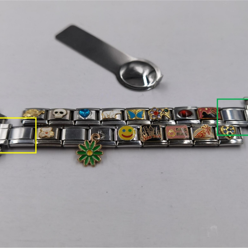 Brățară modulară și curea pentru ceas — conectori din oțel inoxidabil pentru asamblare DIY, bijuterii în stil natural
