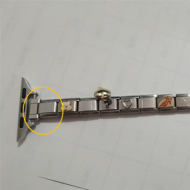Brățară modulară și curea pentru ceas — conectori din oțel inoxidabil pentru asamblare DIY, bijuterii în stil natural