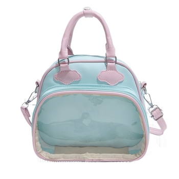 Ita bag σε σχήμα συννεφού, ροζ και μπλε, διαφανής, τσάντα ώμου και crossbody, καλοκαίρι 2026