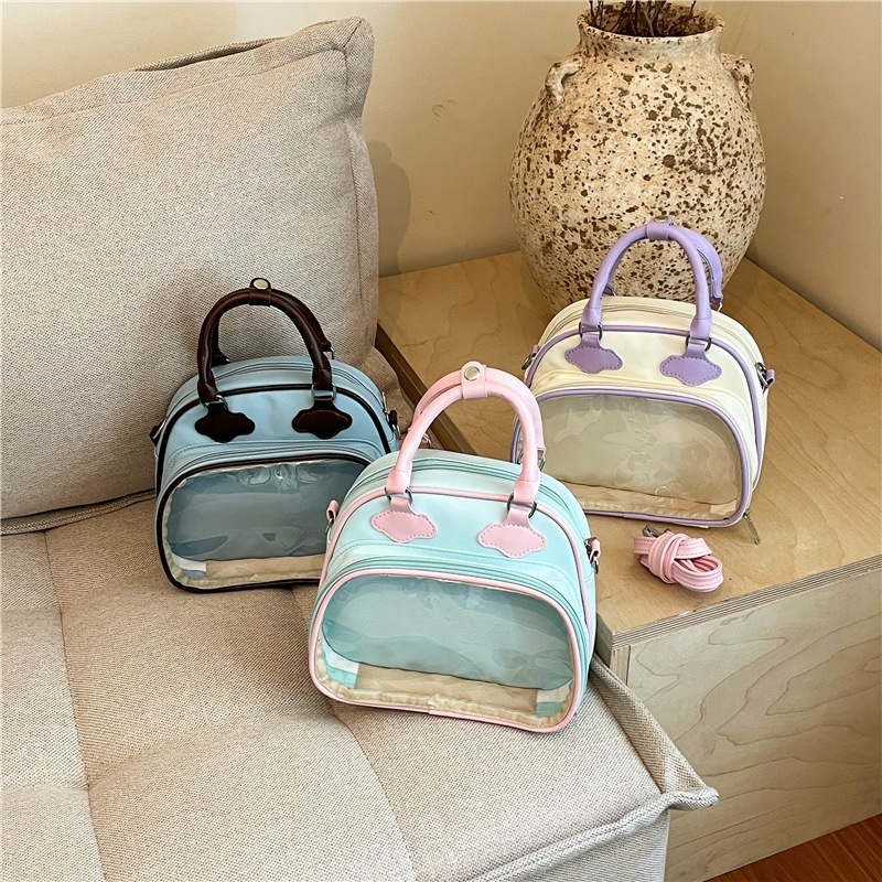 Ita bag σε σχήμα συννεφού, ροζ και μπλε, διαφανής, τσάντα ώμου και crossbody, καλοκαίρι 2026