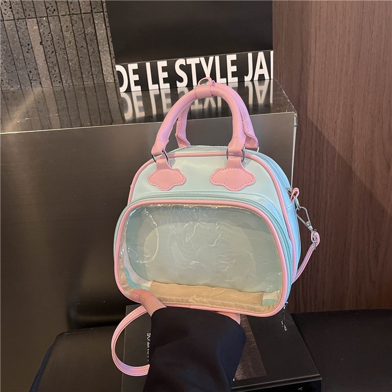 Ita bag σε σχήμα συννεφού, ροζ και μπλε, διαφανής, τσάντα ώμου και crossbody, καλοκαίρι 2026