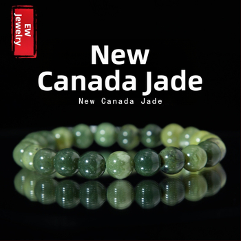 Náramok Erwei Jewelry 5A z prírodného kameňa Jade - dámsky okrúhly korálkový letný darček