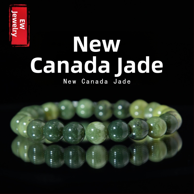 Náramok Erwei Jewelry 5A z prírodného kameňa Jade - dámsky okrúhly korálkový letný darček