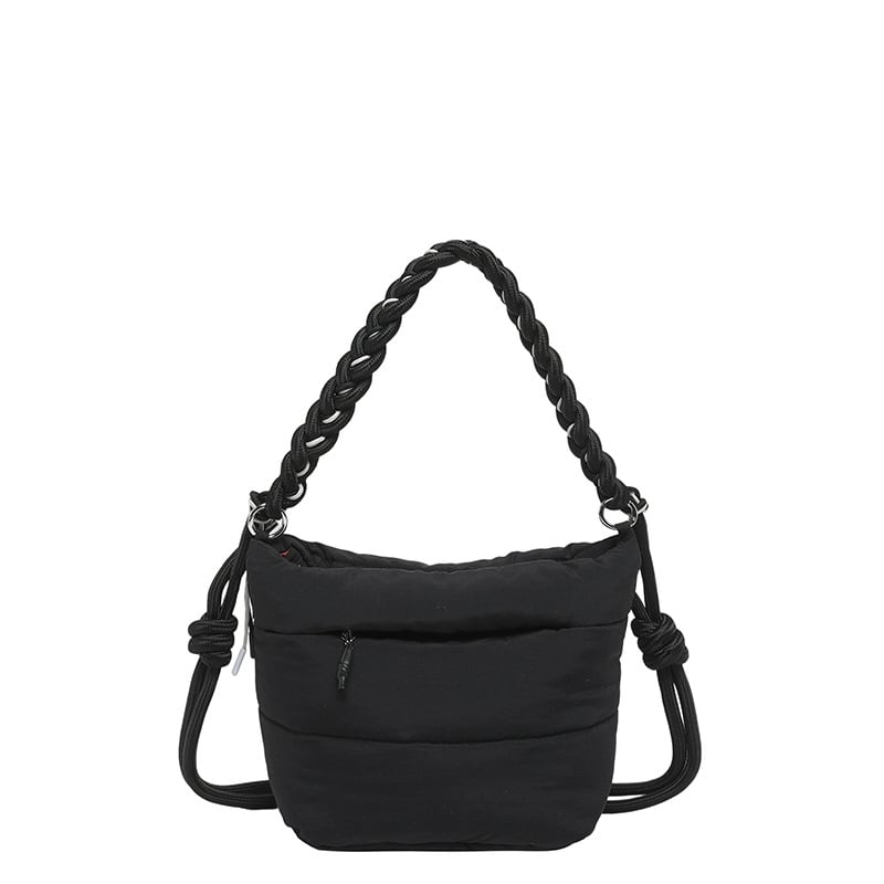 Unisex νάιλον υφαντή bucket τσάντα, πολυλειτουργική crossbody τσάντα, μεσαίου μεγέθους, 2026 καλοκαίρι νέο στυλ, μεγάλη χωρητικότητα