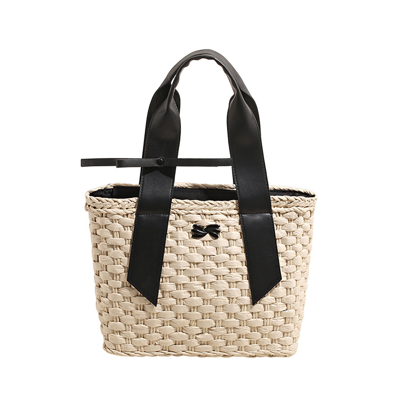 Geantă crossbody din pai pentru femei, model nou, geantă pătrată țesută, pentru telefon, stil vacanță plajă, geantă feminină versatilă