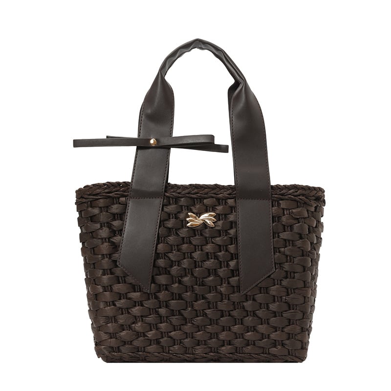 Geantă crossbody din pai pentru femei, model nou, geantă pătrată țesută, pentru telefon, stil vacanță plajă, geantă feminină versatilă