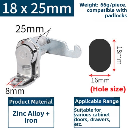 Zámok na dvere skrinky Zhan Han WT-744 – Mechanický zámok pre drevené a hliníkové skrinky
