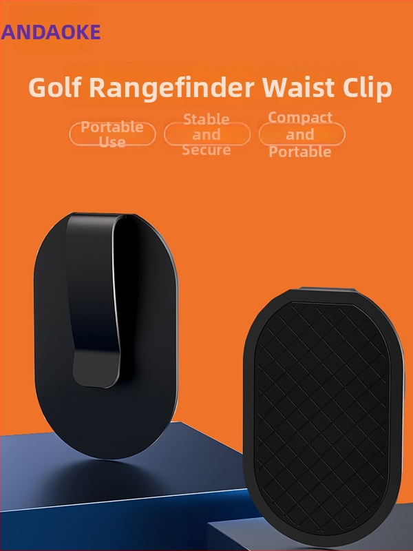 Príslušenstvo pre golfový diaľkomer: magnetická spona na opasok a kovová spona na pracku golfovej tašky