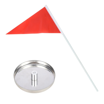 Cupa pentru gaură de golf din oțel inoxidabil cu steag, pentru antrenament de punere și țintire, capac metalic