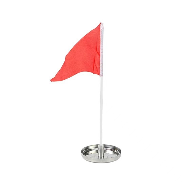 Cupa pentru gaură de golf din oțel inoxidabil cu steag, pentru antrenament de punere și țintire, capac metalic