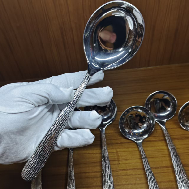 Linguri din oțel inoxidabil în stil coreean pentru copii și adulți, ustensile de bucătărie elegante pentru masă, stil occidental, set de 7 bucăți