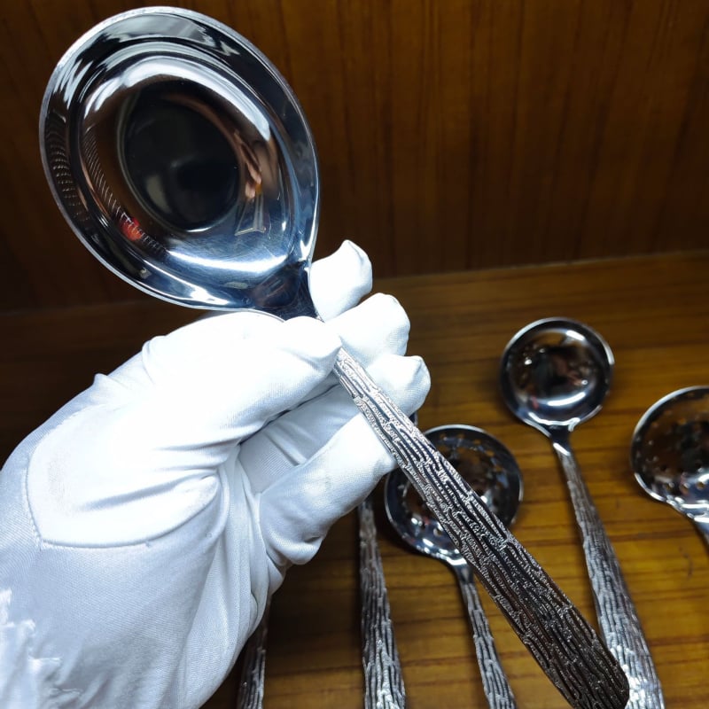 Linguri din oțel inoxidabil în stil coreean pentru copii și adulți, ustensile de bucătărie elegante pentru masă, stil occidental, set de 7 bucăți
