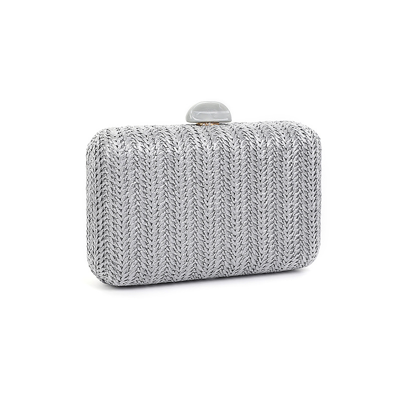 Geantă de seară pentru femei, textură țesută, capacitate mare, crossbody și clutch