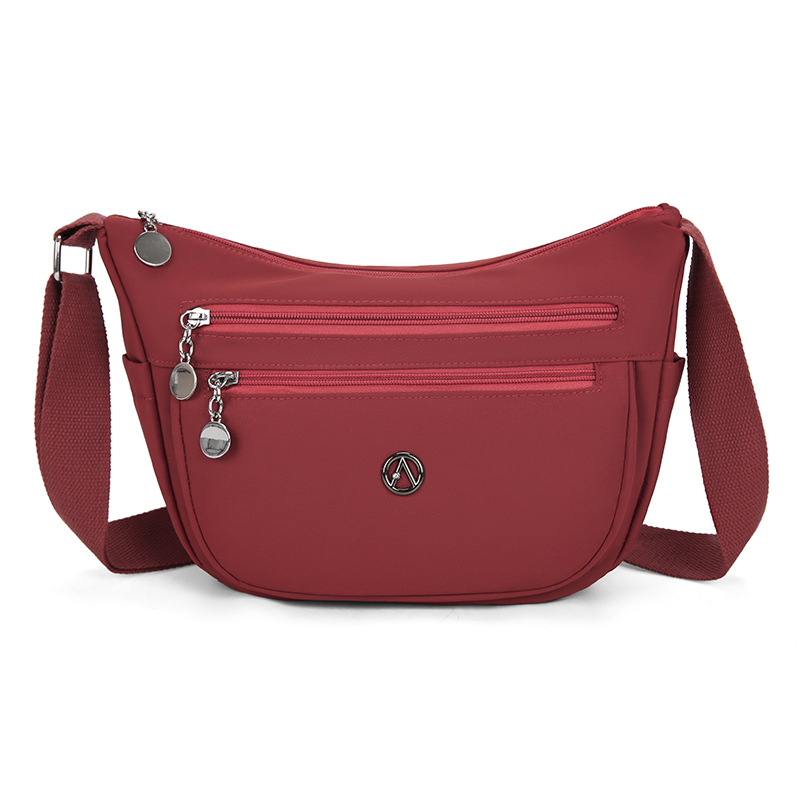 Geantă de damă din nylon, cu capacitate mare și compartimente multiple, crossbody pentru uz zilnic, model 2025
