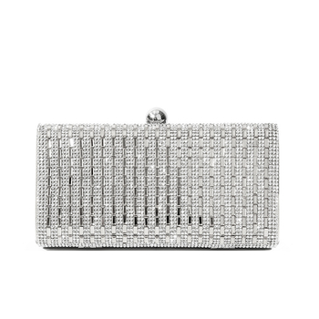 2026 Geantă clutch de seară cu cristale pentru femei, cu lanț