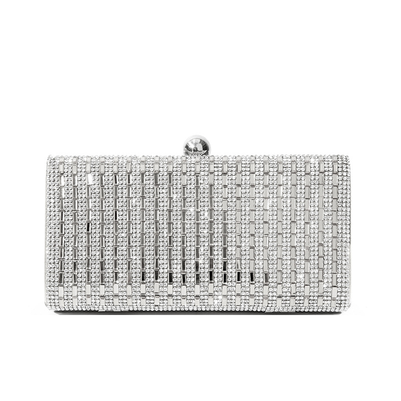 2026 Geantă clutch de seară cu cristale pentru femei, cu lanț