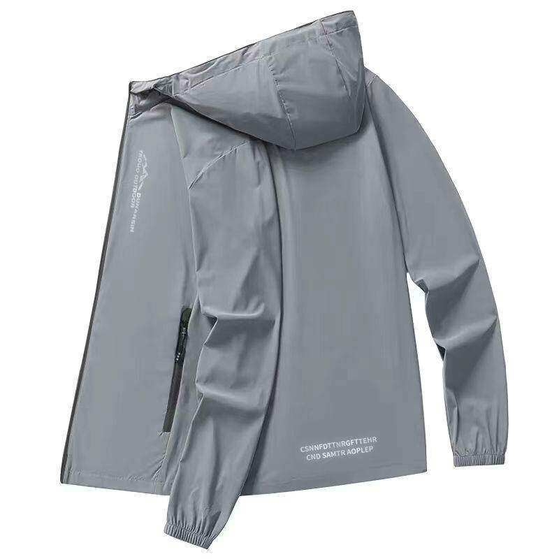 Cămașă bărbați cu protecție UV UPF50+ Ice Silk pentru vară, croială lejeră, ultra-subțire, geacă casual pentru exterior