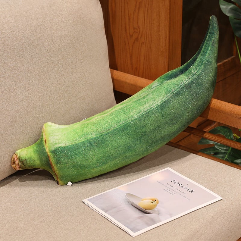 Set de pluș legume: castraveți, porumb și ciupercă pentru decor de casă