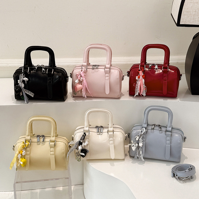 Geantă crossbody din PU pentru femei, stil Boston, vară 2026