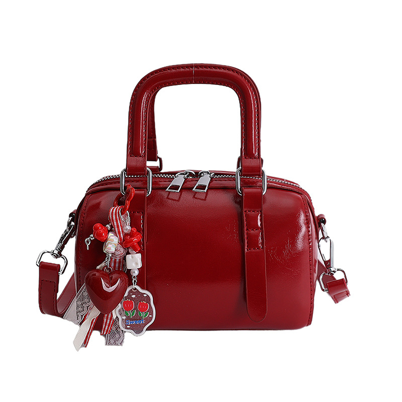 Geantă crossbody din PU pentru femei, stil Boston, vară 2026