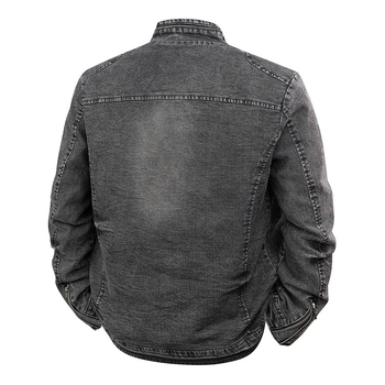 Geacă denim casual pentru bărbați, stil coreean, fermoar, guler înalt, modă toamnă-iarnă, model nou 2021