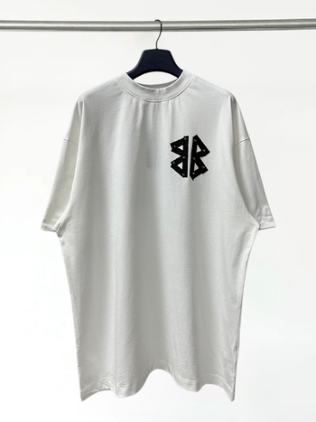 Tricou scurt pentru bărbați și femei, inspirat de Paris, cu aplicație de litere, croi lejer, bumbac 100%