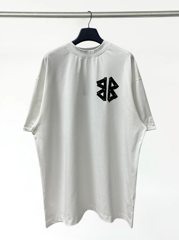 Tricou scurt pentru bărbați și femei, inspirat de Paris, cu aplicație de litere, croi lejer, bumbac 100%