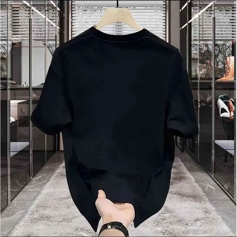 Ανδρικό κοντομάνικο T‑shirt από 100% βαμβάκι με εκτύπωση, λαιμόκοψη στρογγυλή, καλοκαιρινό casual
