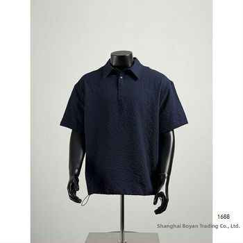 Pánske retro polo tričko v jednofarebnom prevedení, ľahký letný top s krátkym rukávom, voľný strih