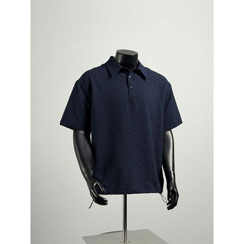 Tricou polo pentru bărbați, stil retro japonez, culoare solidă, ușor de vară, croială lejeră.