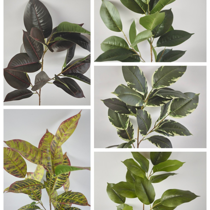 Ramură artificială magnolie cu frunze, 100–200 cm, decor pentru sufragerie și recuzită de fotografie