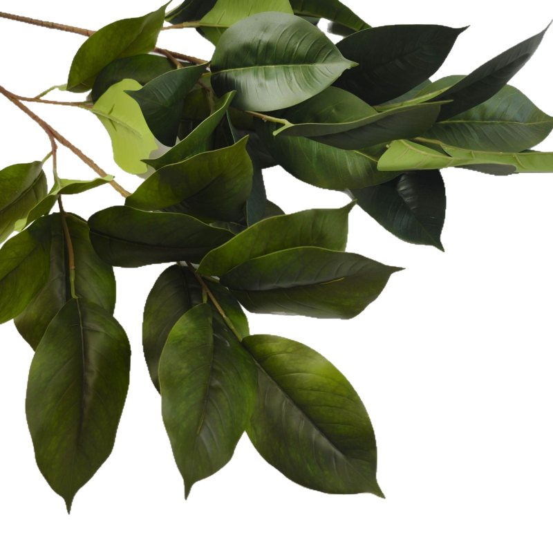 Ramură artificială magnolie cu frunze, 100–200 cm, decor pentru sufragerie și recuzită de fotografie